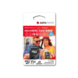 Micro SDHC Memory Card 64GB AgfaPhoto - CLASS 10