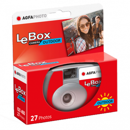 AgfaPhoto LeBox Single-Use Flash Camera (27 Exposures)