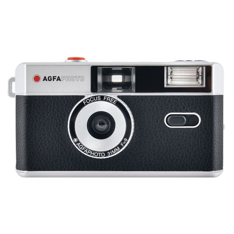 Pack Cámara Analógica Reutilizable Negra + 2 Películas de Color 24 Exposiciones