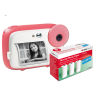 Confezione AgfaPhoto Realikids Instant Cam Rosa + 6 rotoli di carta
