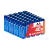 Pack de 40 pilas alcalinas de alto rendimiento AgfaPhoto - LR6 AA