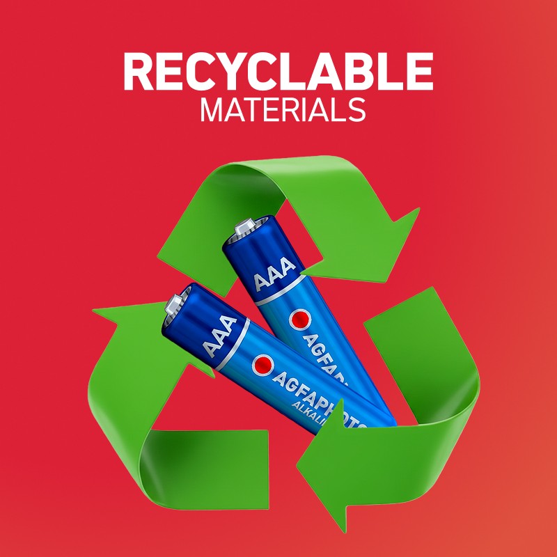 Confezione da 20 pile alcaline ad alte prestazioni AgfaPhoto - LR03 AAA