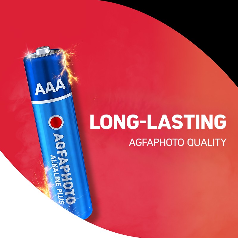 Pack de 20 Piles Alcalines AgfaPhoto Haute Performance - LR03 AAA