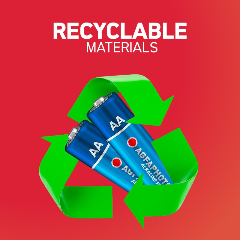 Packung mit 100 AgfaPhoto Hochleistungs-Alkaline-Batterien - LR6 AA