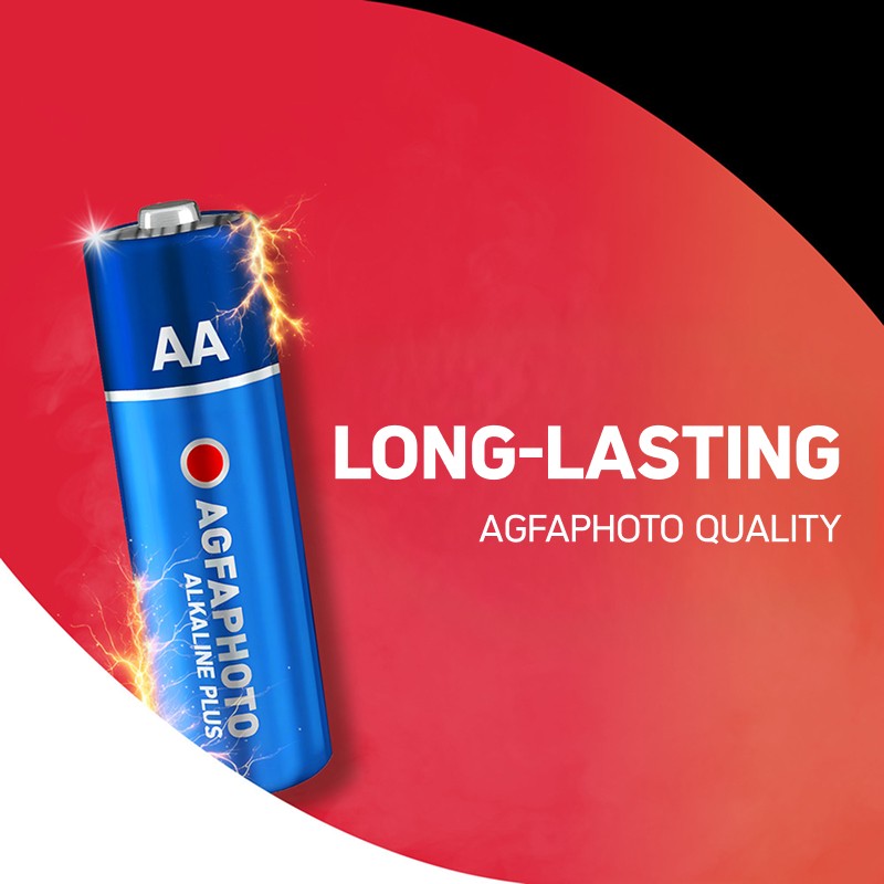 Packung mit 100 AgfaPhoto Hochleistungs-Alkaline-Batterien - LR6 AA
