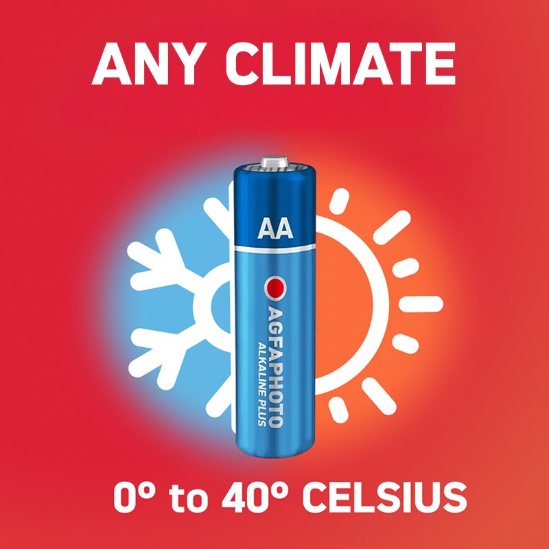 Pack de 100 pilas alcalinas de alto rendimiento AgfaPhoto - LR6 AA