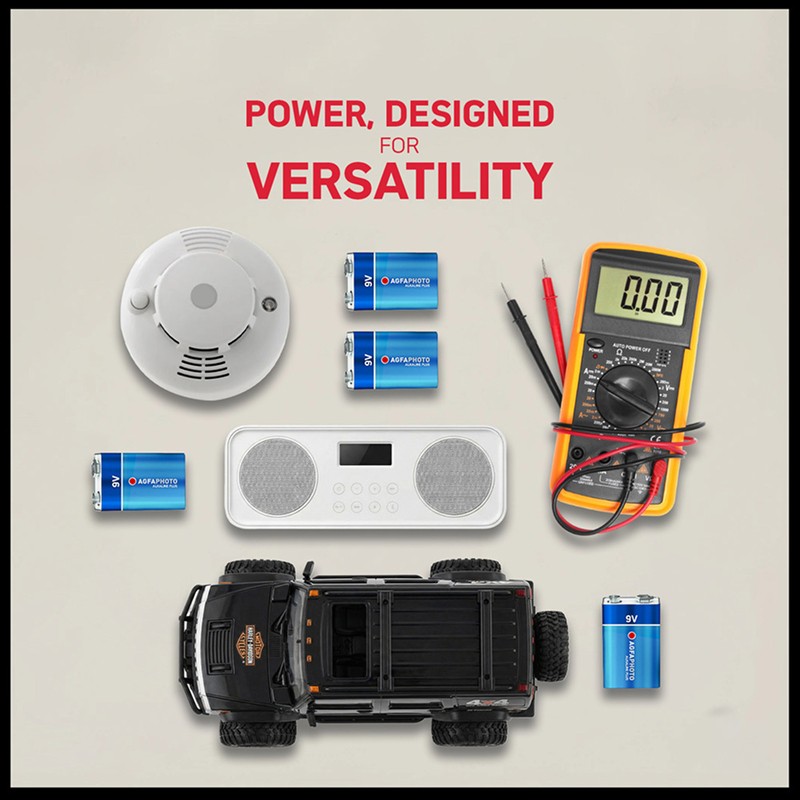 10er-Pack Alkaline-Batterien PLUS E-Block - 6LR61