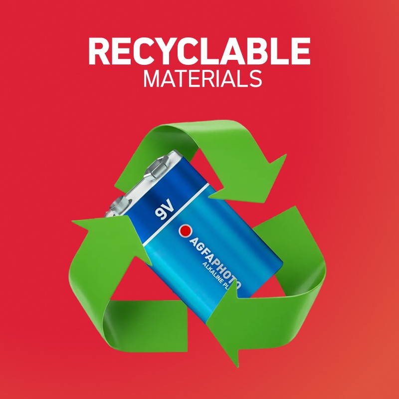 10er-Pack Alkaline-Batterien PLUS E-Block - 6LR61