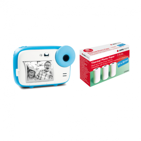 Realikids Instant Cam Bleu + 3 rouleaux papiers