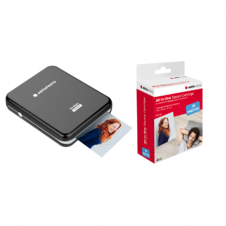 Pack Imprimante Realipix SQUARE P Noir + 30 photos