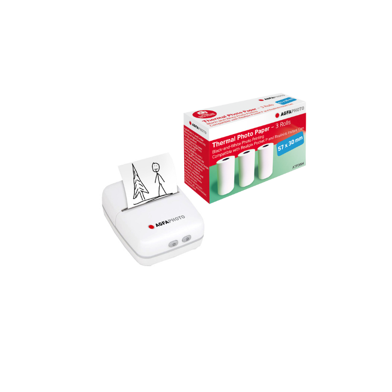 Pack Imprimante Realipix Pocket P + 3 rouleaux de papiers