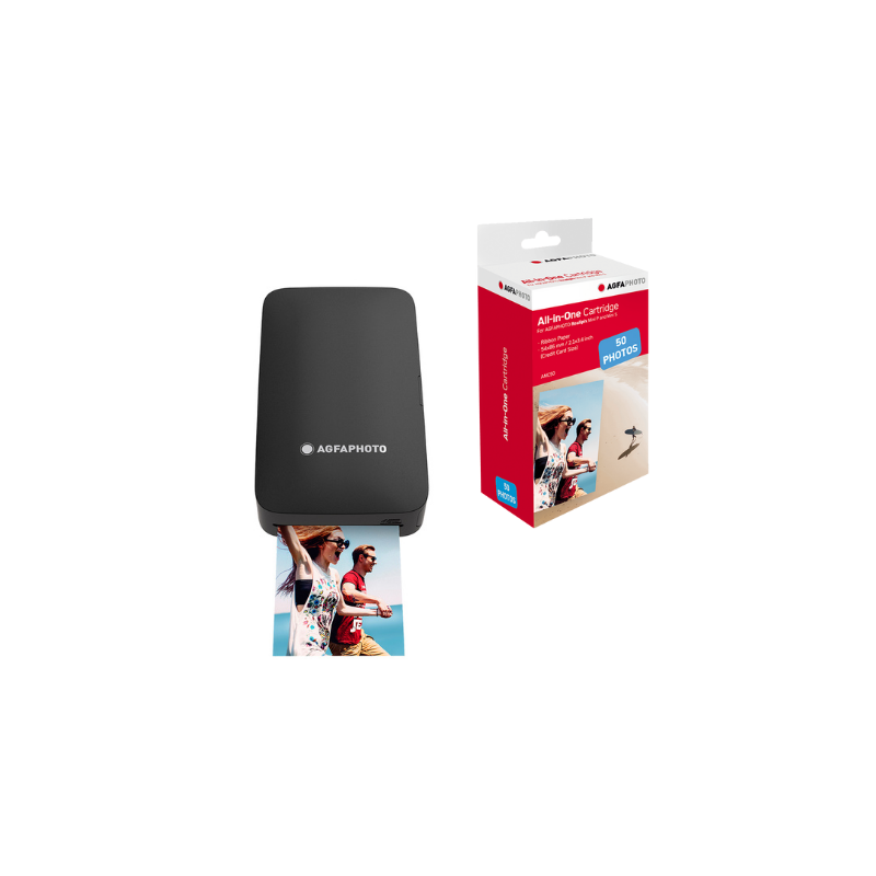 Pack Imprimante Realipix MINI P Noir + 50 photos