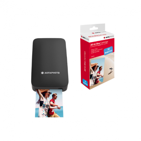 Pack Imprimante Realipix MINI P Noir + 30 photos