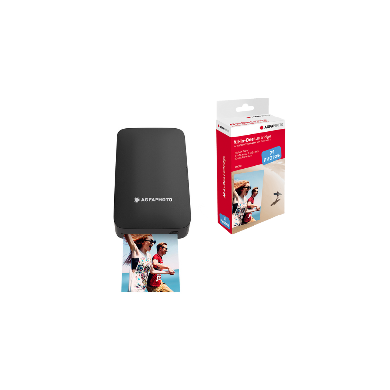Pack Imprimante Realipix MINI P Noir + 20 photos