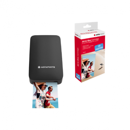 Pack Imprimante Realipix MINI P Noir + 20 photos