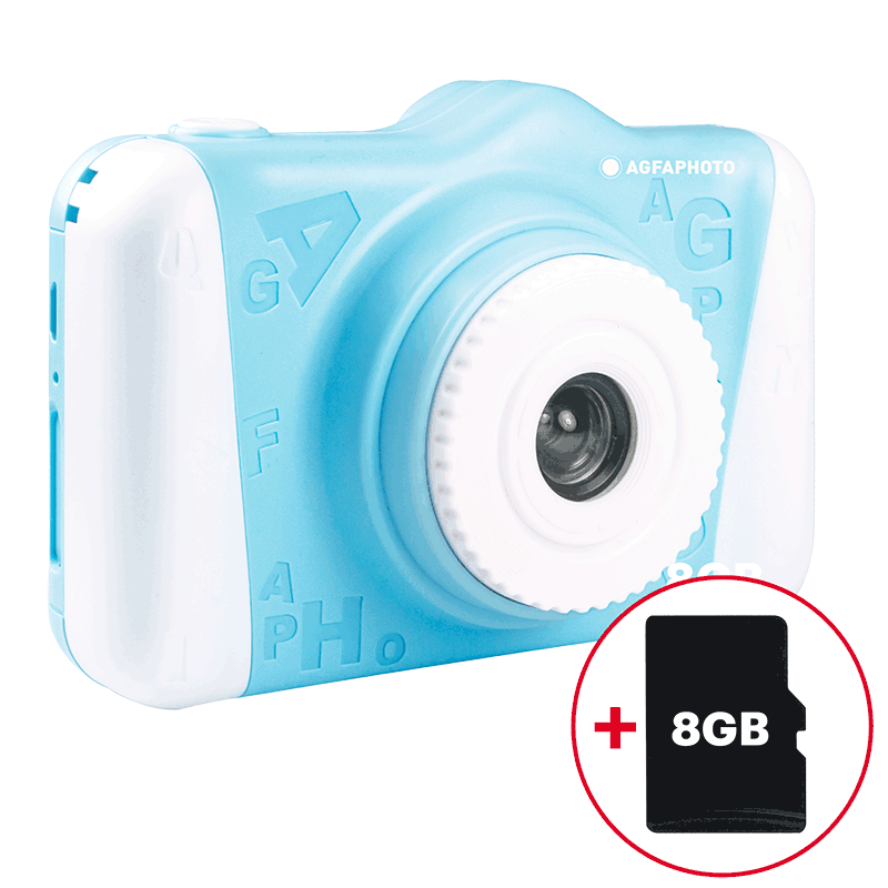 Fotocamera per Bambini - AgfaPhoto Realikids Cam 2 + scheda SD da 8 GB inclusa