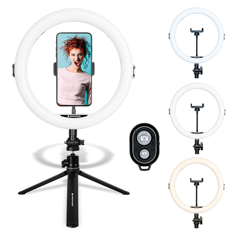 Ring Light Reconditionné - AgfaPhoto Realiview ARL11 - Adaptateur Smartphone