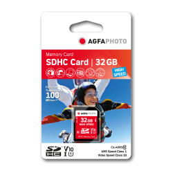 SD Camera Card - AgfaPhoto 32 GB SDHC Memory Card - CLASS 10