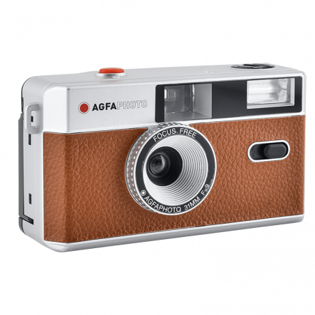 AgfaPhoto Appareil Photo Argentique réutilisable - Marron