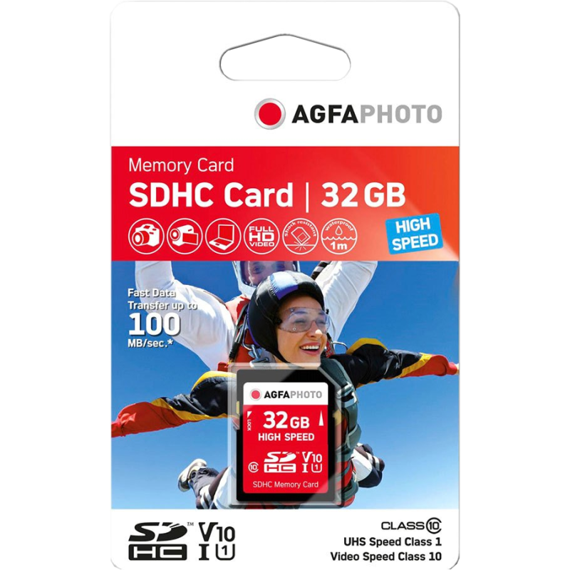 AgfaPhoto SDHC Speicherkarte 32 GB – CLASS 10