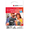 Carte SD Appareil Photo - AgfaPhoto Carte mémoire Micro SDHC 32 Go - CLASS 10