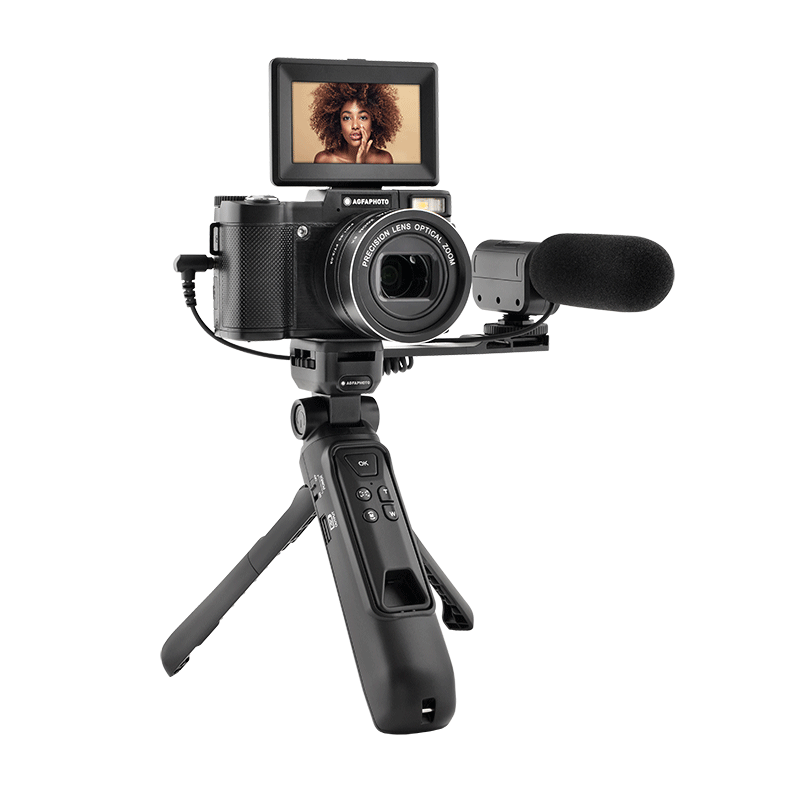 Pacchetto Videocamera Compatta per Vlogging - Realishot VLG4K-OPT - Zoom ottico 5X
