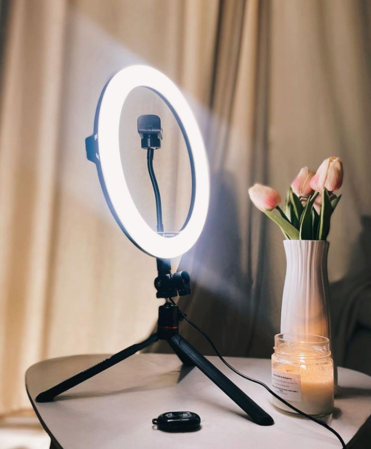 Lampa pierścieniowa - AgfaPhoto Realiview ARL11 - adapter do smartfona